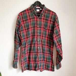 Vintage Brooks Brothers Brooksgate Men’s Shirt, Tartan Cotton Flannel Sz Large